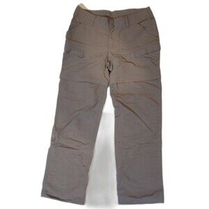 North Face Pants Womens 6 Gray Convertible Zip Off Nylon Cargo Hiking Outdoors
